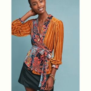 COPY - Moulinette Soures velvet wrap top.